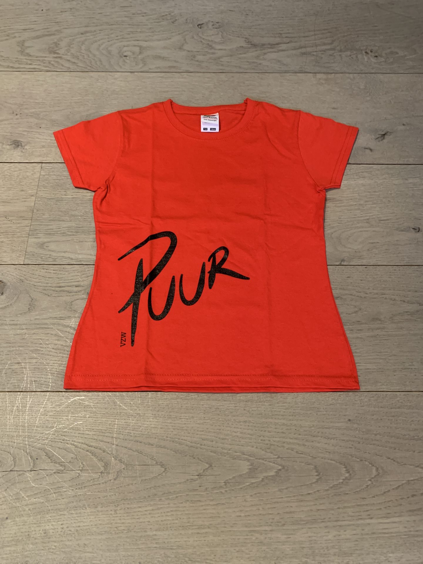 T-shirt meisjes model ROOD - Puur